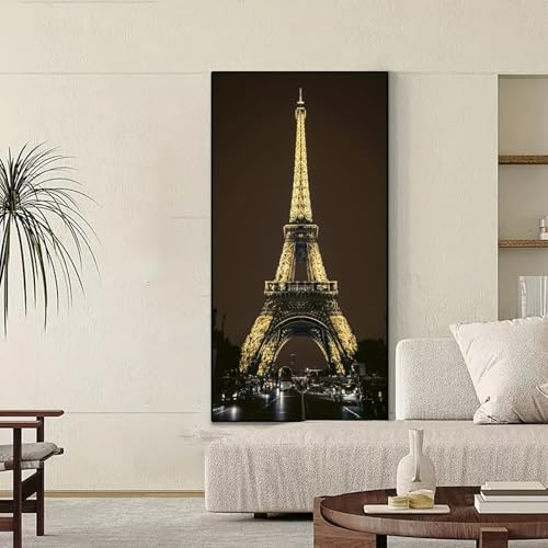 Impression sur toile Tour Eiffel HD grand format pour décoration murale - 4