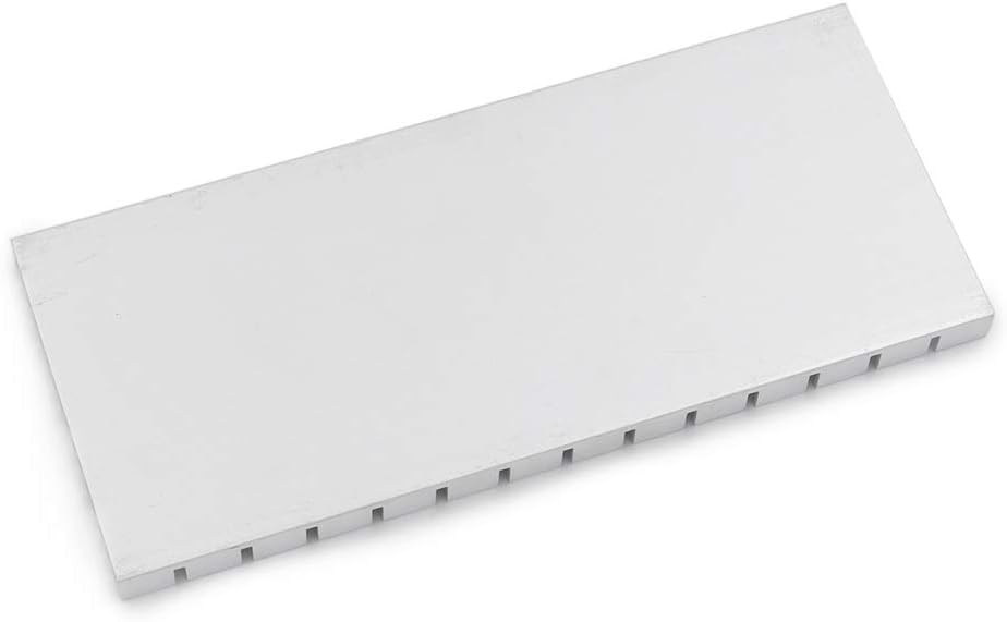 150mm x 65mm x 8mm Aluminium Radiator Heatsink Fin for Chipset Power IC LED Cooling (Silver)