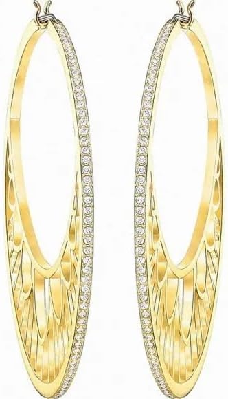 SWAROVSKI Georgette Hoop Pierced Earrings Gold