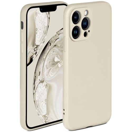 Coque souple iPhone 13 Pro Max silicone crème : finies les rayures sur l'appareil photo