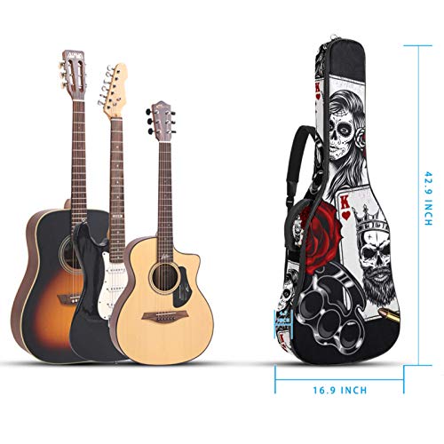 Housse pour Guitare Acoustique Chapeau de crâne Sac pour guitare électrique 10mm rembourré Housse pour Guitare classique… - Les Beatles, Paul McCartney, John Lennon, RIngo Starr, George Harrison Housse pour Guitare Acoustique Chapeau de crâne Sac pour guitare électrique 10mm rembourré Housse pour Guitare classique… – Image 6