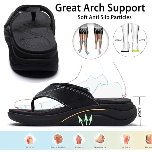 Flip Flops for Women with Adjustable Width Sandals Orthopedic for Swollen Feet | Foot Pain Relief2
