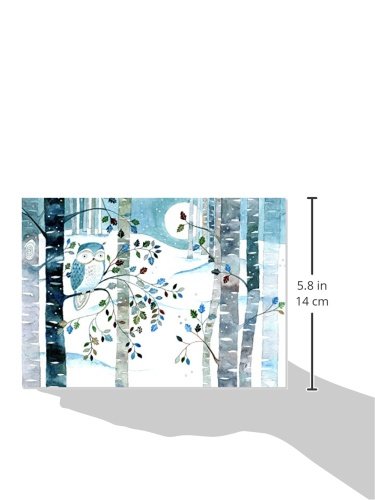 Owl in Moonlight Deluxe Boxed Holiday Cards (20 Cards, 21 Envelopes) - Image 3