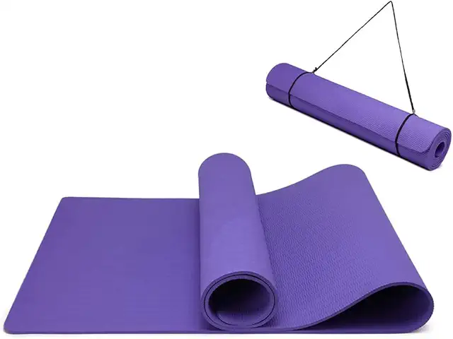 Oak & Tea Non-Slip TPE Yoga Mat - Eco-Friendly Fitness Mat for Pilates & Workouts