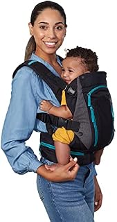 Infantino Carry On Multi-Pocket Baby Carrier – Ergonomic All-Position Carrier for Newborns to Toddlers (8–40 lbs, Black)