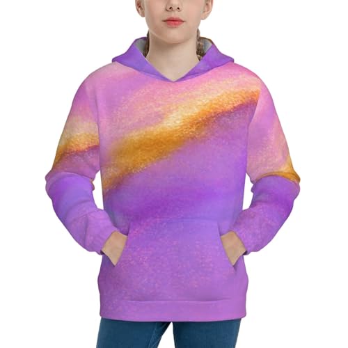 Youth Long Sleeve Pocket Hoodie Sweatshirt Kids Pullover Hooded Tops3