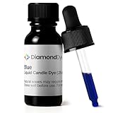 Blue Liquid Candle Dye (.25 oz) - Made in The USA - Safe and Easy to Use - Pure and Simple Ingredients - Candle Making Supplies for Soy, Paraffin, Palm or Gel Wax - 10 Vibrant Colors to Choose from