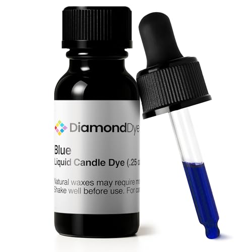Blue Liquid Candle Dye (.25 oz) - Made in the USA - Safe and Easy to Use - Premium Candle Making Supplies - Perfect for DIY Candle Making Kits - Designed for...