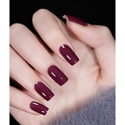 Venalisa Burgundy Gel Nail Polish, 12Ml Amaranth Red Wine Color Soak Off Uv Led Nail Gel Polish Nail Art Starter Manicure Salon Diy At Home, 0.43 Oz #TOP1