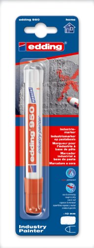 Edding 4-950-1-4002 Spezialmarker 950 Industrie Painter DIY, 10 mm, rot