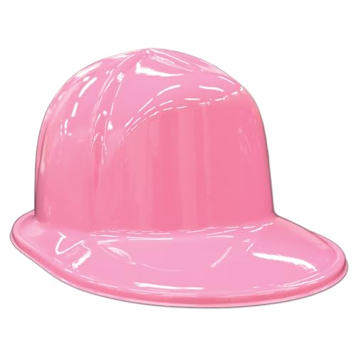 Pink Plastic Construction Helmets 24 Piece