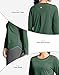 SANTINY Lightweight Long Sleeve Workout Tops for Women Breathable Active Tennis Sports Top Gym Yoga Athletic Running Shirts (Green_L)