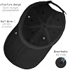 Gorra de Béisbol de Ala Suave y Perfil Bajo, Estilo Dad Hat Ajustable, Apta para Lavadora, para Golf y Running 6