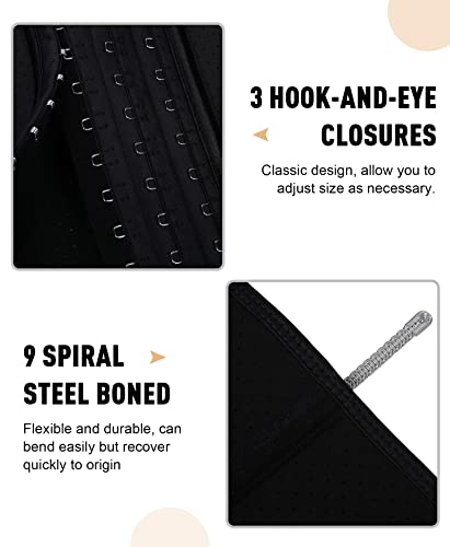 Feelingirl Women Latex Waist Trainer Tummy Control Corset Cincher Breathable Waist Trimmer Hourglass Body Shaper Girdle #TOP4