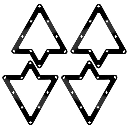 Eldraqth 4 Pcs Magic Ball Rack 9-Ball & 10-Ball Ball Billiards Triangle Rack Sheet Billiards Balls Holder Triangle Cue Accessorie