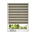 Produktbild DESWIN Doppelrollo Klemmfix, Duo Rollos ohne Bohren für Fenster & türen 100 x 230 cm Taupe - (KlemmFix Duorollo mit Kettenzug, Klemmhaltern, Haltern zum Schrauben)