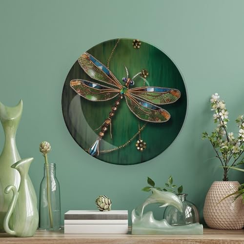 Plato decorativo de porcelana Bone China Dragonfly 6 pulgadas miniatura 5
