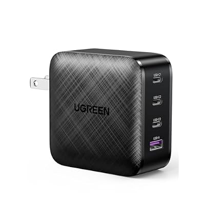 UGREEN Nexode 65W GaN USB C Wall Charger, 4-Port Fast Charging Power Adapter Compatible with MacBook Pro/Air, Dell XPS, iPad Pro/Air, iPhone 17/16/15 Series, Galaxy S25/S24, Pixel 10/9, Steam Deck