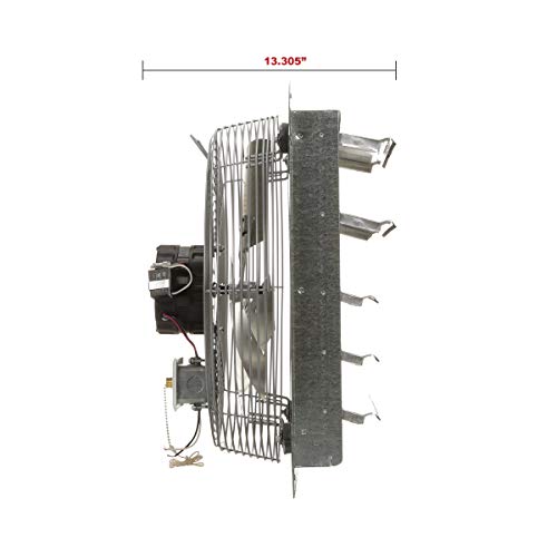 TPI Corporation CE18-DS Direct Drive Exhaust Fan, Shutter Mounted, Single Phase, 18" Diameter, 120 Volt - Thumbnail 5