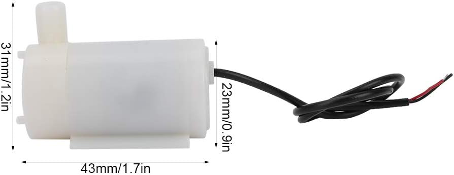 Garosa Micro Submersible Pump USB Powered Water Cooling Pump DC 3-5V Ultra Quiet Portable Plastic for Aquarium Fish Tank Household Use