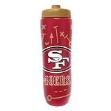 Party Animal NFL Football Squeeze Bottle, 32 oz, San Francisco 49ers