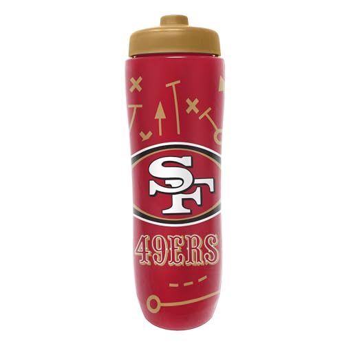 Party Animal NFL Football Squeeze Bottle 32 oz San Francisco 49ers