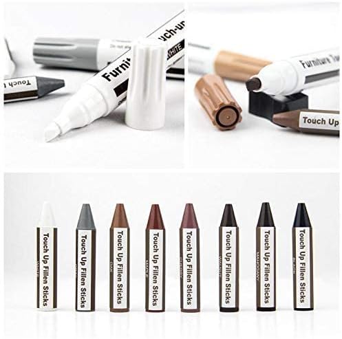 Furniture Repair Kit Wood Markers Wax Sticks, For Stains, Scratches, Wood Floors, Tables, Desks, Carpenters, Bedposts, Touch Ups, And Cover Ups (16)