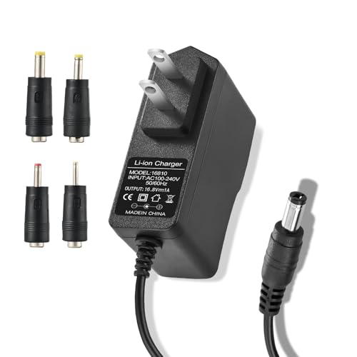 AC/DC 16.8V Massage Gun Charger Compatible with LifePro Sonic, Sonic Mini,Fusion X, Sonic Pro, Youdgee H1 Mini, Mebak 3, Cryotex, DamKee DK-01 02, Wattne W2 W1, jetbus