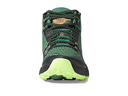 New Balance Tênis de corrida masculino Fresh Foam X Hierro Mid GTX V1 Trail, Jade/Pixel Verde, 43