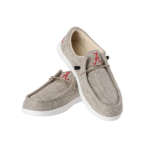 FOCO Men's NCAA College Team Logo Lightweight Loafers Lace Up Cotton Knit Shoes, 9-10
