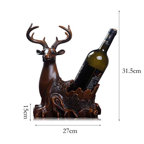 Soporte para botellas de vino de resina decorativo miniatura 2