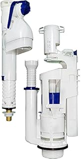 GEBERIT Toilet Dual Button Flush Cistern Valve - Two Buttons Dual Flush System Full Kit with Adjustable Filling Valve 1/2" Toilet Cistern Bottom Entry Inlet Float Valve - Geberit 273.627.KH.1