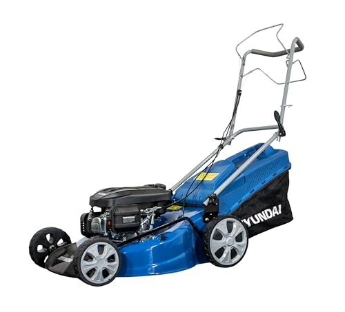 HYUNDAI HYM56SP Cortacesped Autopropulsado, 0.75 W, 0 V, Azul Y Negro, 94 x 60 x 53 cm