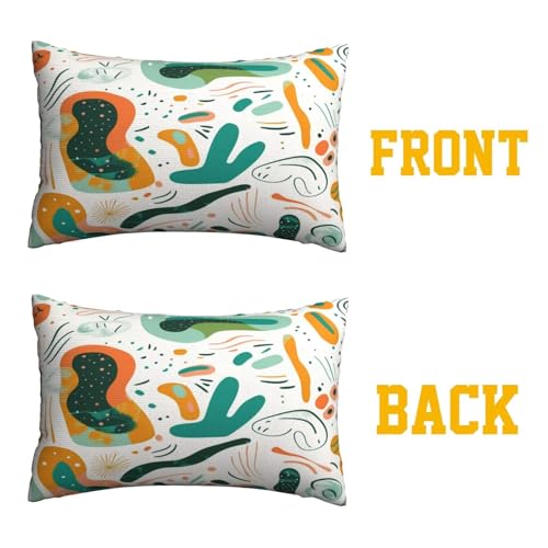 Housse coussin 50x80 cm lot de 2 rectangulaire géométrique pour canapé salon - 6