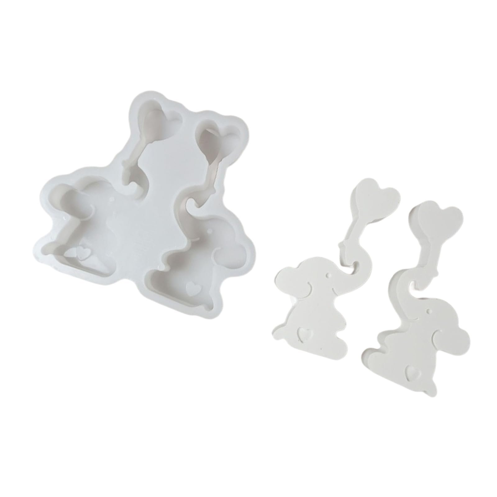 Tsophreniq Elephant Balloon Silicone Craft Mold for Epoxy Resin Project Soap Making Home Decoration Party Accessories Silicone Elephant Balloon Figurine Mold