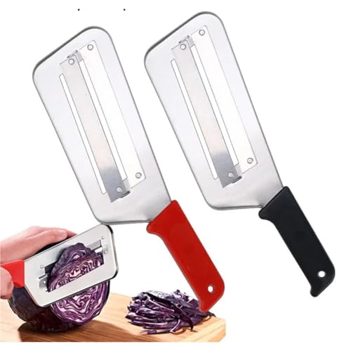 Cortadora de repollo acero inoxidable 2 piezas roja miniatura 5