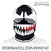 Spiderman Boys Fleece Hat with Eye Mask Cutout - Winter Beanie & Spiderman Halloween Mask Combo Hat