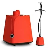 FARMLULU Colorful Standing Garment Steamer for Clothes, 2000W Professional Hanging Clothing Steamer with Stand, Commercial Cloth Fabric Steamers with 1.8L Water Tank for 45min Steaming, Orange