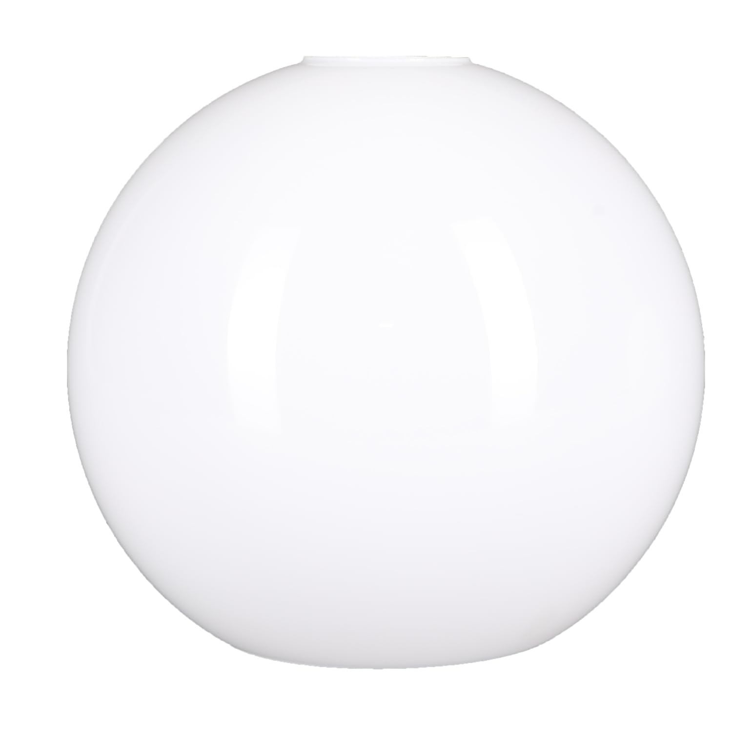 Kugelglas Lampenglas Ersatzglas Weiß glänzend Ø 200mm E27 Leuchtenglas Glaskugel Glasschirm Opalglas