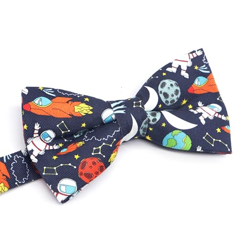 Image of OCIA Cute Pattern Pre-tied Bow Tie Adjustable Bowties for Adult & Children