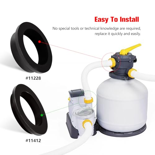 YIXISI 4 PCS 11228 11412 Pool Sealing Rings Washers, Pool Filter Pump L-Shape O-Ring - Image 4