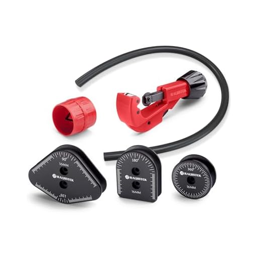 RAIJINTEK RAIA-BT D16 Hard Tube Bending Kit, PETG 16mm OD Rohrbiege-Set mit Aluminium-Mandrels, Silikon-Einsatz & Rohrschneider für DIY PC Wasserkühlung