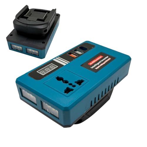 Inversor cargador 21V | Inversor de potencia con LED integrado para vehículo,Adaptador cargador generador convertidor para camping coche camión coche camping exterior casa