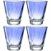 Produktbild LEONARDO HOME Twist Trinkglas, 4er Set, spülmaschinenfeste Saft, hochwertige & moderne Trink, ergonomische, alltagstaugliche & geschwungene Wasser, blau, 215 ml, 046967