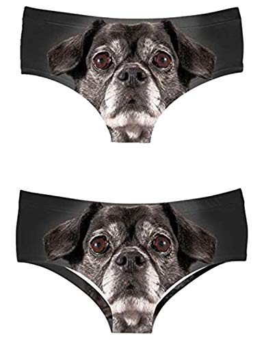 Women's Panties Underwear Shorts 3D Printed Sexy Animal Pattern Sleep And Leisure Stretch Super Curve Embrace (Small/Medium, Cute Dog) #TOP1
