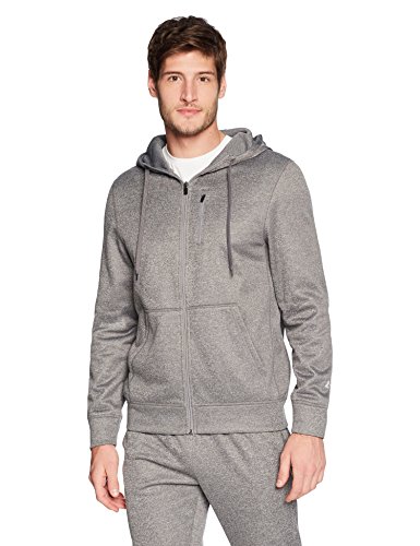 Starter Men's Zip-Up AUTHEN-TECH Hoodie, Amazon Exclusive, Vapor Grey Heather, Extra Large