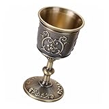 Alipis Vintage Mini Metallweinbecher Rotwein für Partys und Festlichkeiten Robuster und Langlebiger Mini Cup im Eleganten Design Geschenkidee für Freunde