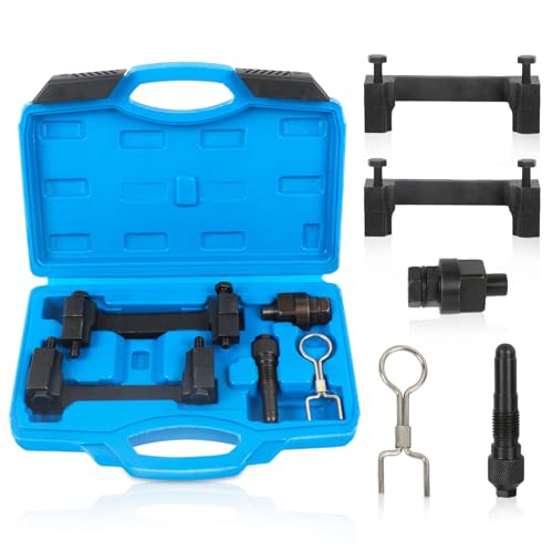 MOTOCOCHE Set di attrezzi per la regolazione del motore, albero a camme, strumento di bloccaggio dei tempi di controllo auto, compatibile con VW A4 A6 A8 2.4 3.2 FSI V6 V8 V10 motori T40058 T40069