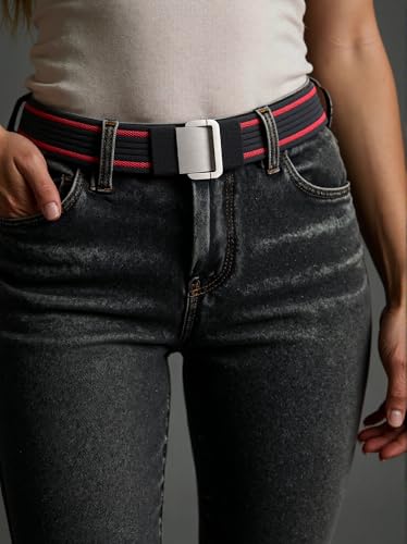 Adjustable Alloy Dual Ring Buckle Tactical Belt，Braided Canvas Nylon Military Sports Outdoor Belt for Men & Women - 47 Inch3