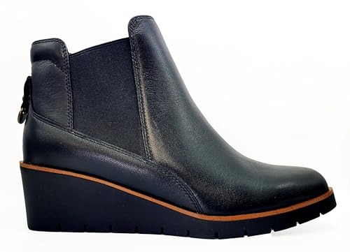 Revere Galway Women's Wedge Booties – Premium Leather with Elastic Gussets and Removable Footbed for All-Season Comfort and Style3